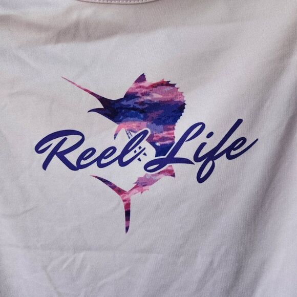 Women's Reel Life Long Sleeve Shirt | UPF 50+ Sun Protection | Size Small NWT - Picture 3 of 7